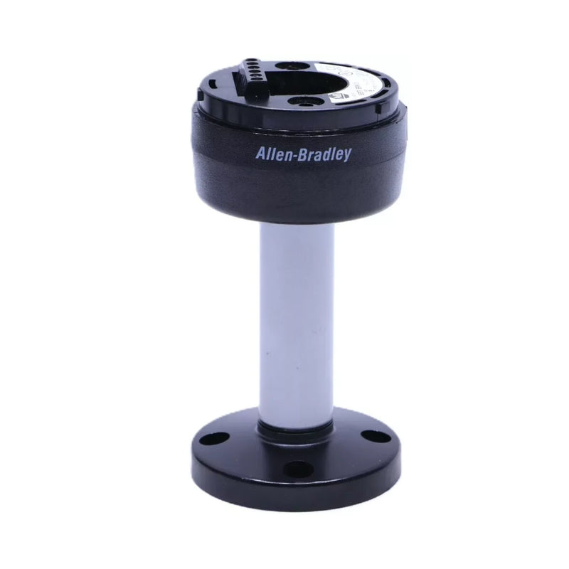 Base de montagem Allen-Bradley para torre de controle, mastro de 10cm, sem tampa, cor preta.