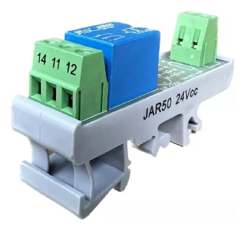 Relé de interface JNG JAR50 24VCC acoplador de relé 1NA 1NF para automação industrial
