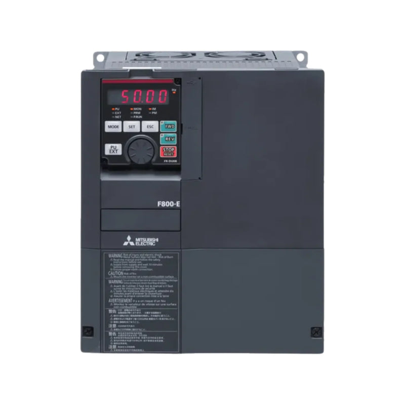 Inversor Mitsubishi FR-A840-00310-E2-60 15 kW 400V para controle preciso e eficiente de motores industriais.