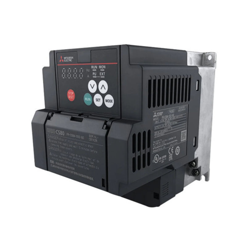 Inversor Mitsubishi FR-CS82S-070-60, 7,5 kW, 200–240 V, série compacta FR-CS80.