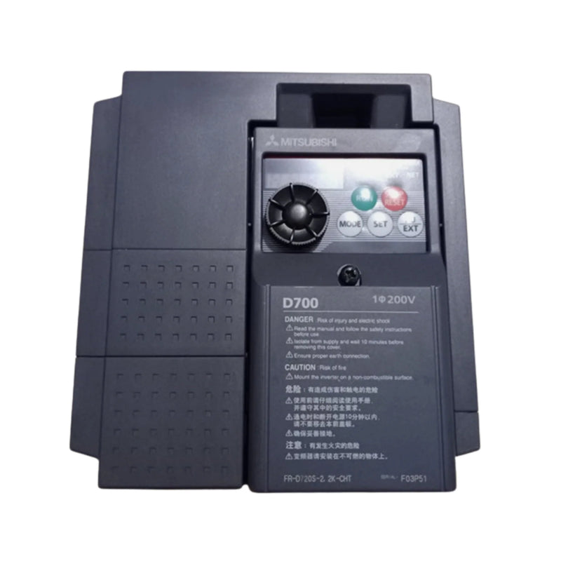 Inversor de frequência Mitsubishi FR-D720S-2.2K-CHT, 2,2 kW, 220 V, série D700, VFD compacto