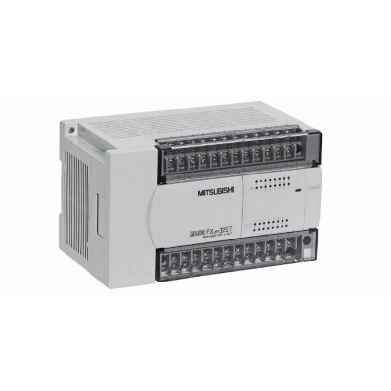 PLC compacto Mitsubishi FX2N-48MT-ES/UL com 48 I/O, saídas transistorizadas para controle industrial rápido e certificado UL.