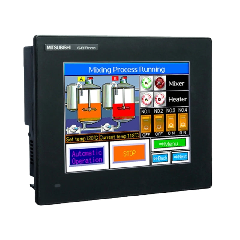 IHM Mitsubishi GT1055-QSBD, display STN LCD de 5,7