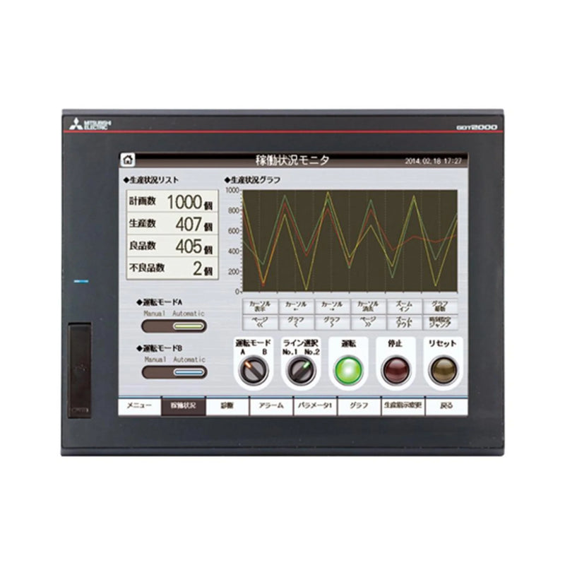 HMI Mitsubishi GT2512-STBD, tela TFT de 12.1