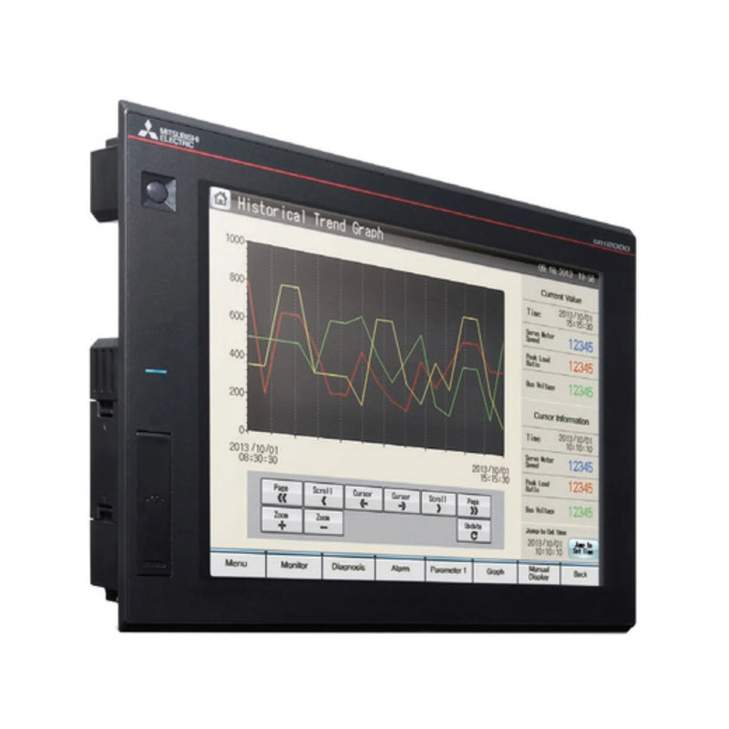 Interface HMI Mitsubishi GT2710-STBD, tela SVGA 10,4” com Ethernet e portas seriais, GOT2000