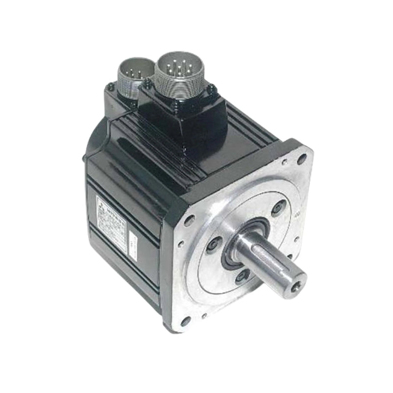 Servo motor Mitsubishi HC-SFS102, 1kW, 200V, 3000 RPM, inércia média, flange, para automação industrial estável.