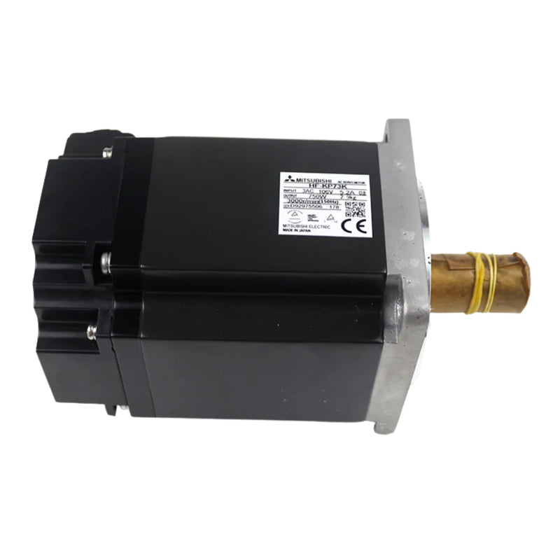 Motor de servo Mitsubishi HF-KP73K, 750 W, 3000 RPM, eixo sem chave, 200 V, design compacto IP65