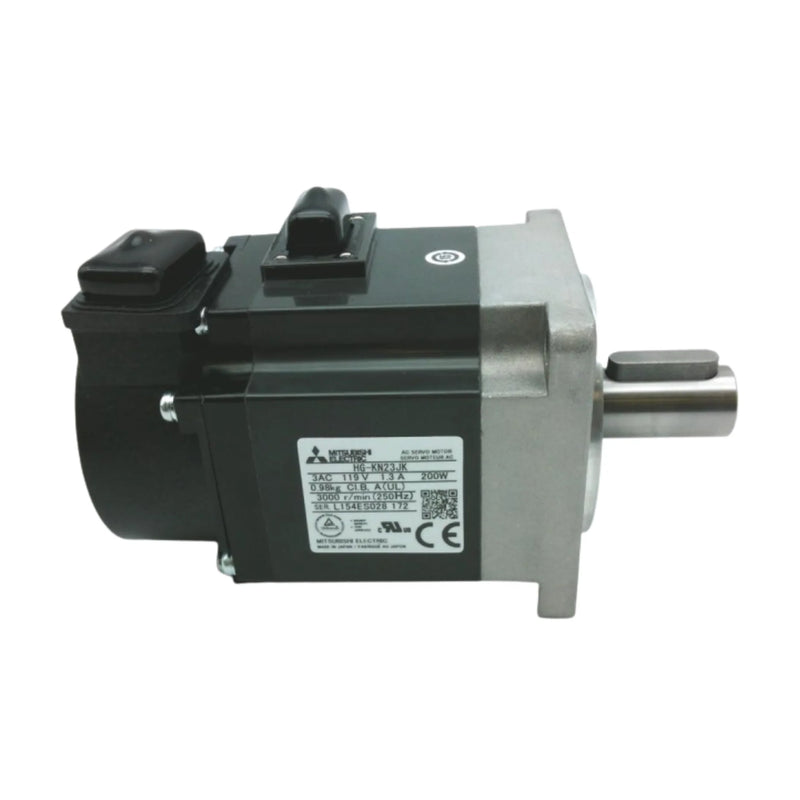 Motor servo Mitsubishi HG-KN23JK, 200 W, 3000 RPM, 200 V, encoder incremental, design compacto IP65