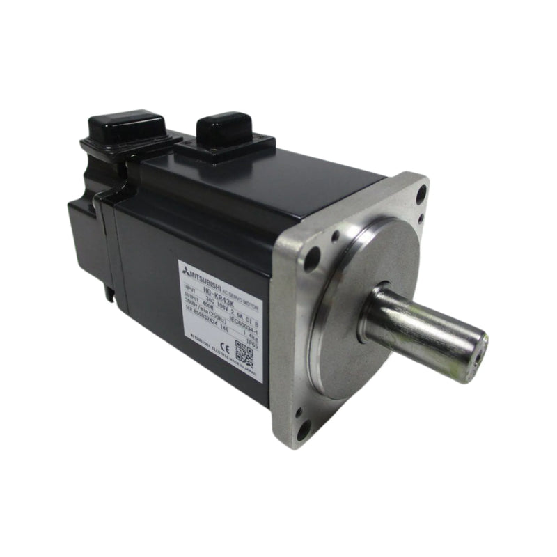 Motor servo Mitsubishi HG-KR43K 400W, 200V, com freio e encoder incremental para drives MR-J4.
