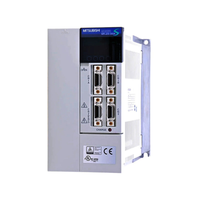 Amplificador servo Mitsubishi MR-J2-350A, 3,5 kW, 200V, controle analógico e SSCNET para drives industriais