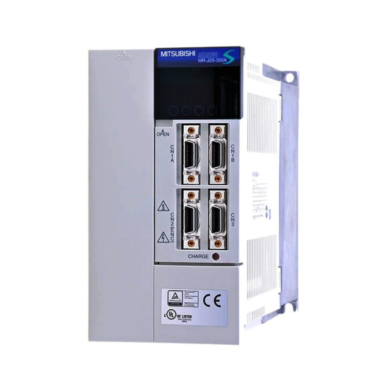 Amplificador servo Mitsubishi MR-J2S-350A, 3,5kW, 3 fases 200–230V, entrada analógica e pulso, Série MR-J2S.