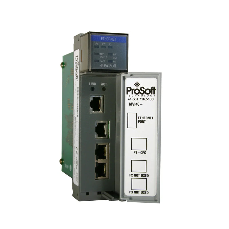 MVI46-DFNT, módulo Ethernet/IP para SLC 500, ideal para integrar dispositivos industriais com excelente desempenho.