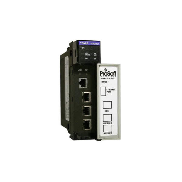 Módulo de Comunicação Modbus TCP/IP MVI56E-MNETR para sistemas ControlLogix, integração fácil e confiável.