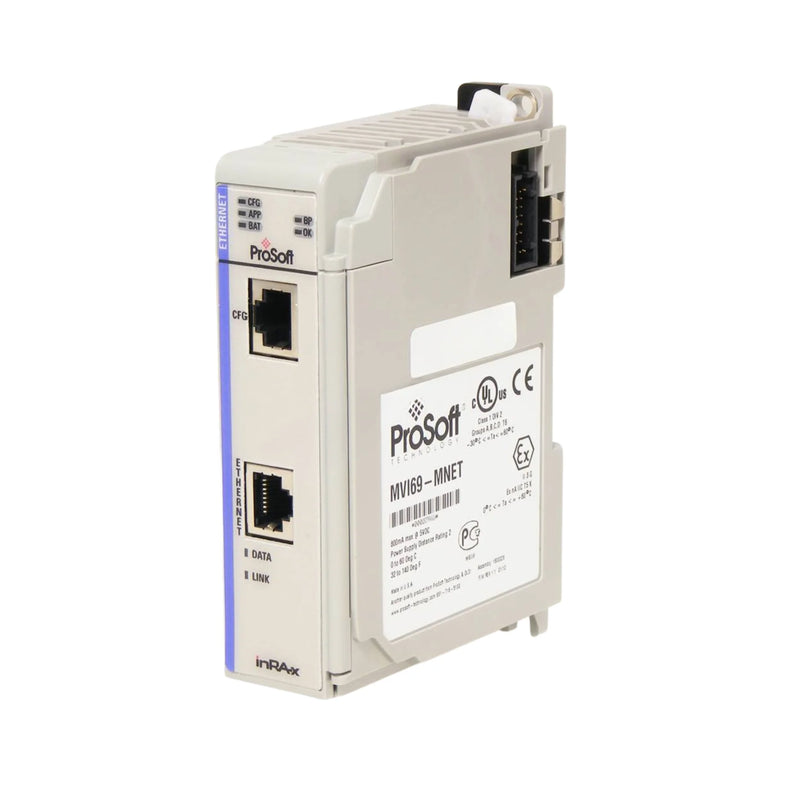 Módulo ProSoft MVI69-MNET, comunicação EtherNet/IP para sistemas PLC Allen-Bradley CompactLogix.