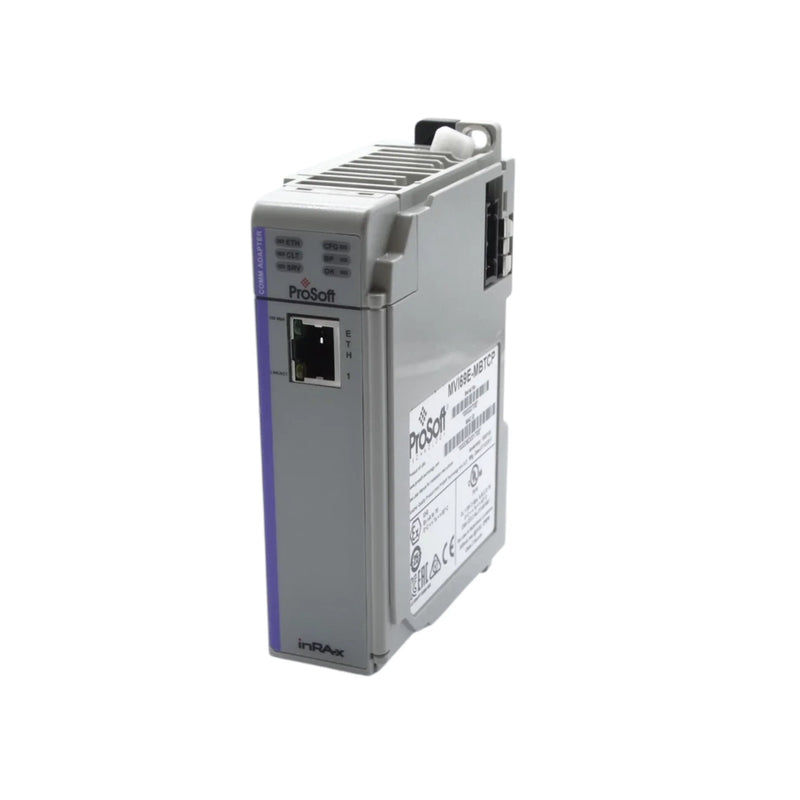 Módulo ProSoft MVI69E-MBTCP proporciona comunicação Ethernet estável com dispositivos Modbus.