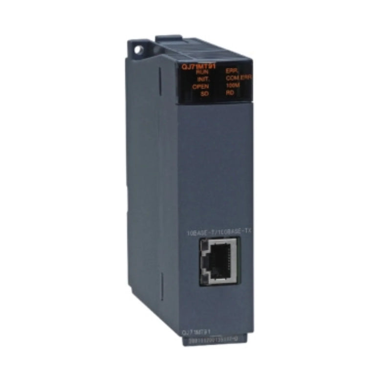 Módulo Mitsubishi QJ71MT91 MELSECNET/H para CLP Série Q com comunicação em loop óptico de alta velocidade.