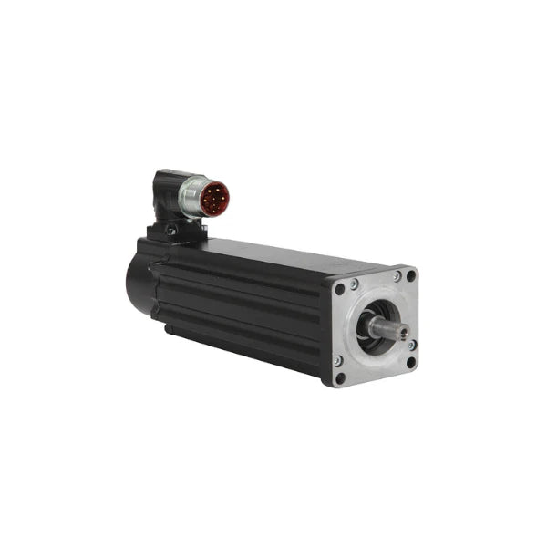 Servo motor de baixa inércia Allen-Bradley oferecendo torque alto com design de três pilhas de ímãs. Perfeito para aplicações industriais.