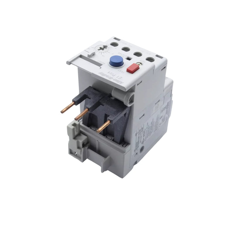 Relé de Sobrecarga Allen-Bradley 193-EEDB para proteção de motores trifásicos com ajuste preciso e opções de reset automático.
