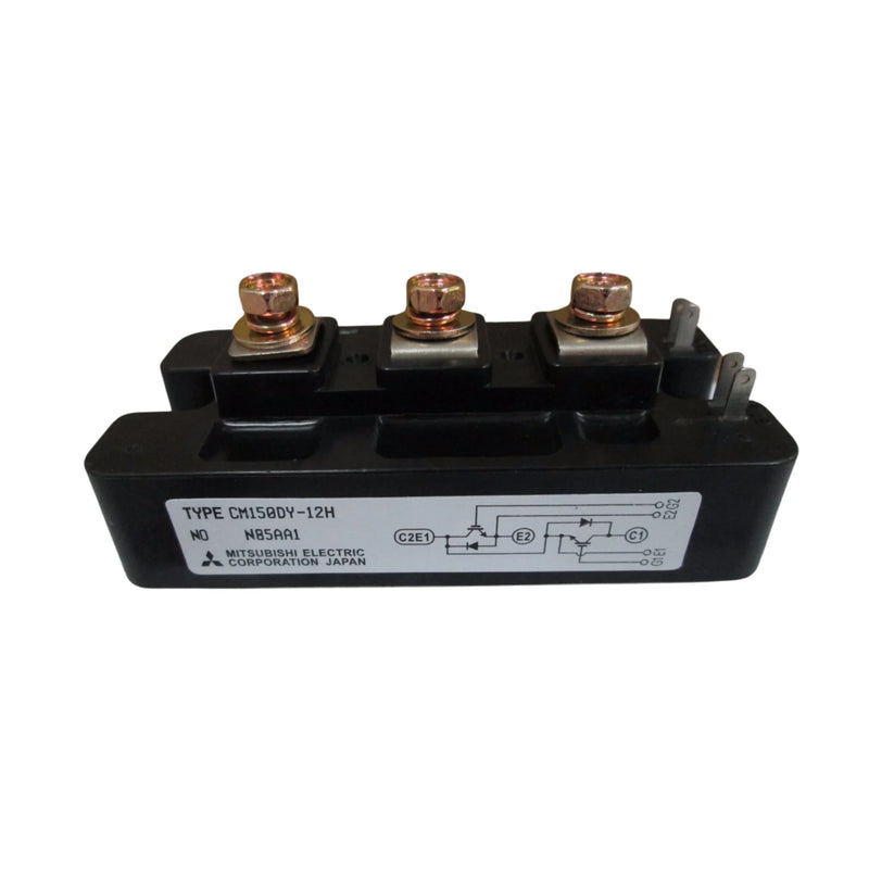 Módulo IGBT Mitsubishi CM150DY‑12H 150 A 600 V, configuração dupla, montagem em chassi