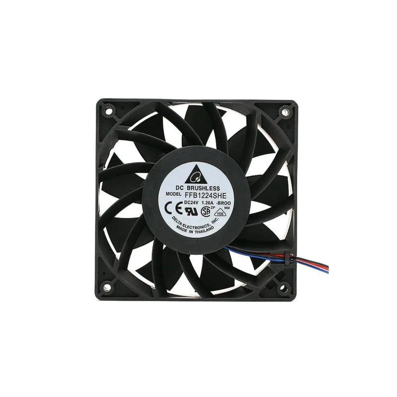 Ventilador industrial Delta FFB1224SHE para resfriamento de alto desempenho em automação e eletrônica