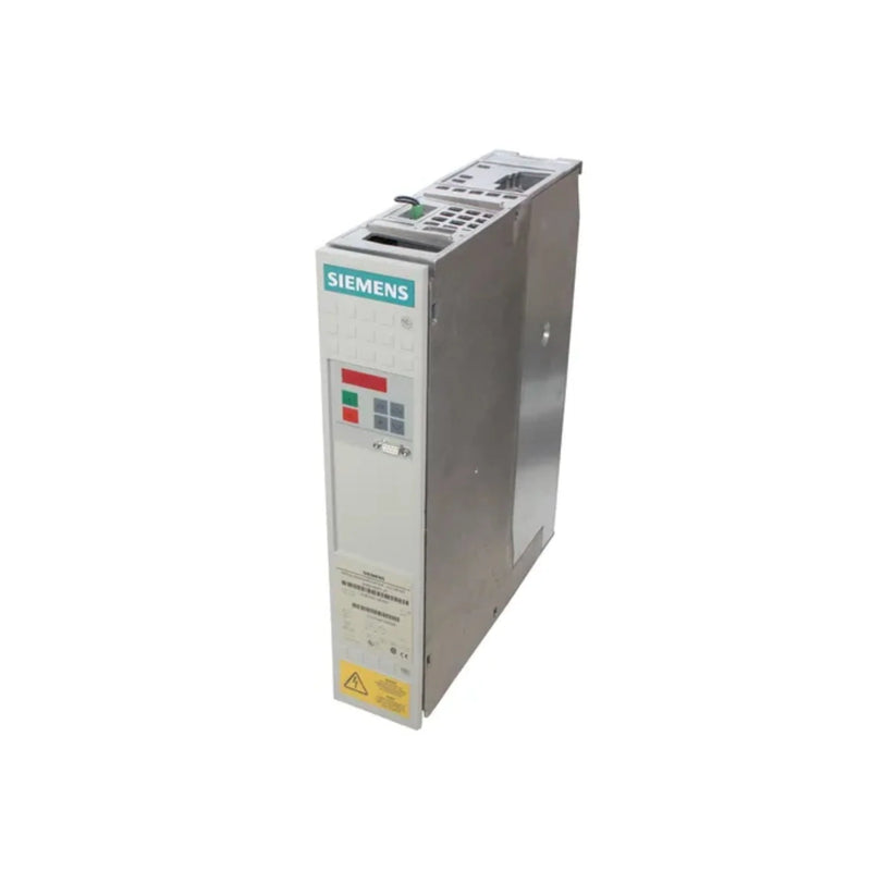Conversor Siemens 6SE7021-0EA61, 21 A, para automação industrial.
