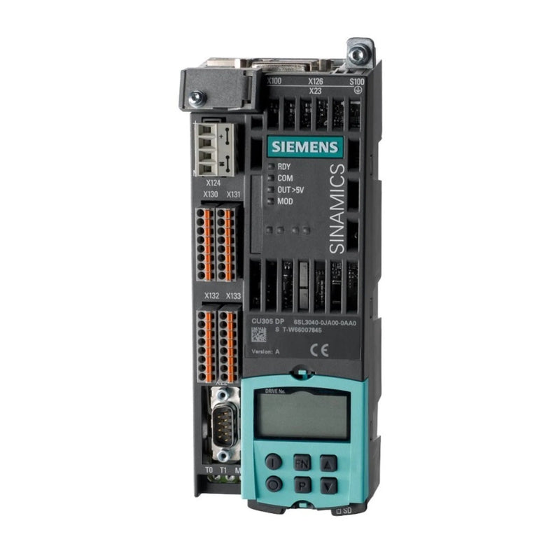 Unidade controle SIEMENS 6SL3040-1GA01-1AA0 para sistemas multi-eixos com interface PROFIBUS DP.