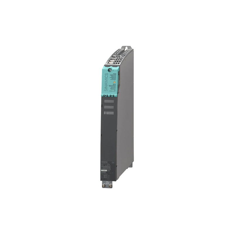 Servo Drive Siemens 6SL3121-1TE21-8AA4, controle avançado e design robusto para uso industrial.