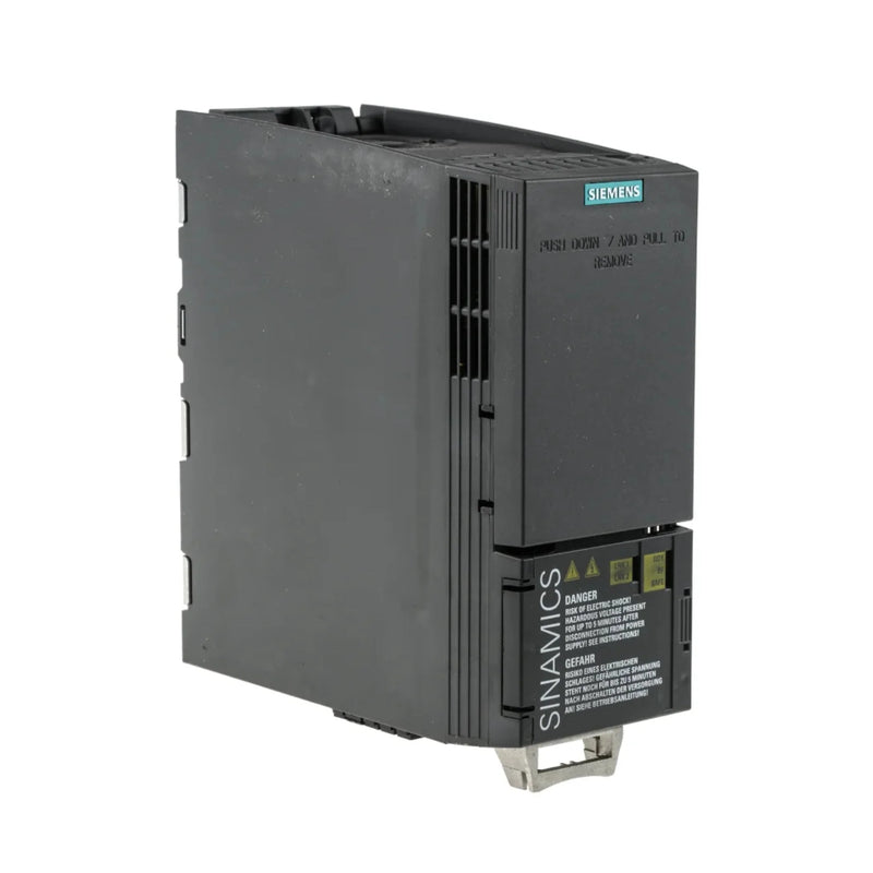 Inversor Siemens 6SL3210-1KE11-8UB2, 0,75 kW, compacto para controle eficiente de motor em automação.