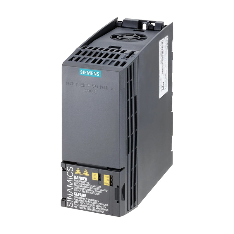Módulo de potência Siemens 6SL3210-1KE13-2AB2, 32 A, 400 V, controle industrial.
