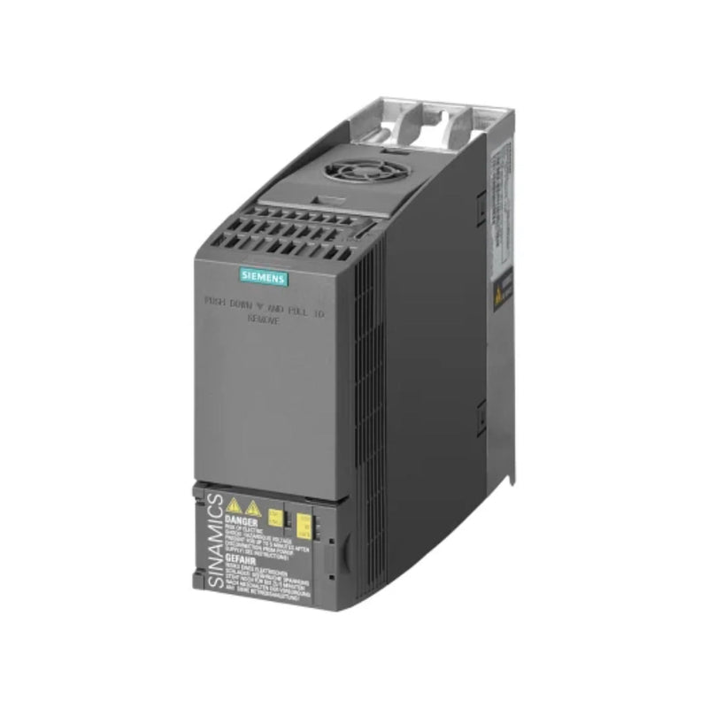 Inversor compacto Siemens 6SL3210-1KE15-8AF1, 7.5 kW, 400 V, eficiência e flexibilidade.