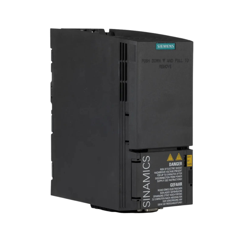Inversor compacto Siemens 6SL3210-1KE15-8UP2, 4 kW, 400 V, para controle de motores industriais.