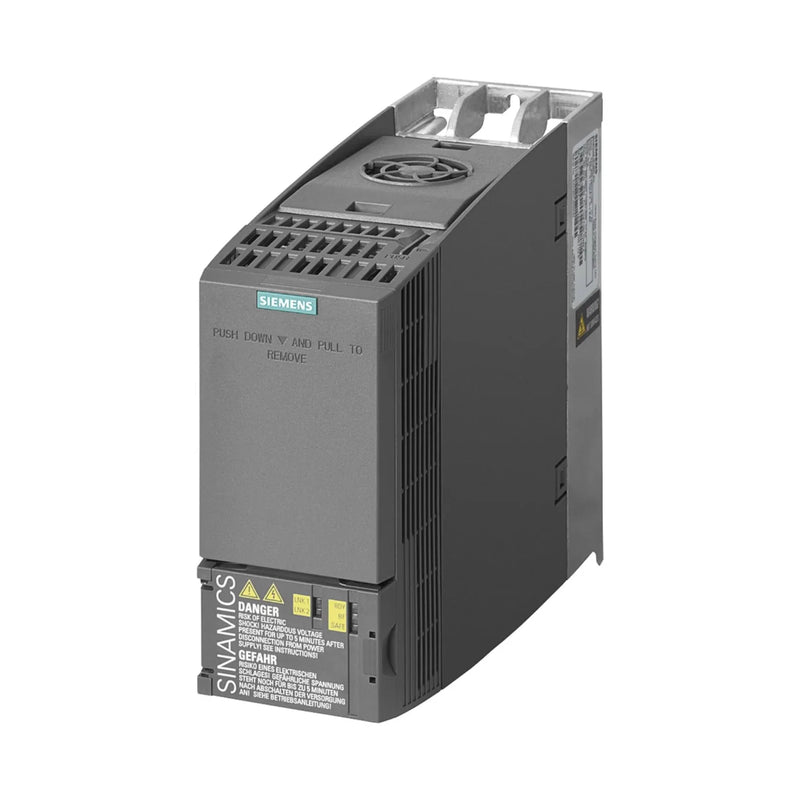 Unidade de controle Siemens 6SL3210-1KE18-8UP1 SINAMICS S120 com PROFINET e funções de segurança avançadas.