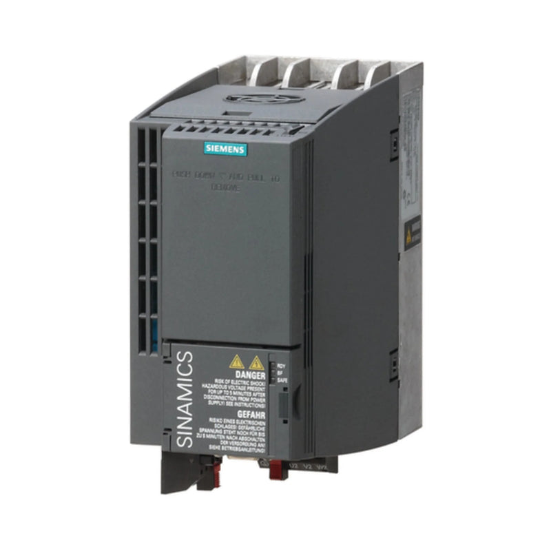 Unidade de controle Siemens 6SL3210-1KE21-3AB1 com PROFINET e funções de segurança.