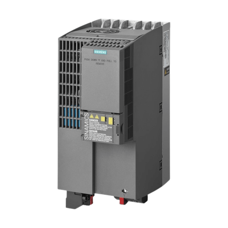Inversor compacto Siemens 6SL3210-1KE22-6UB1, 11 kW, 400 V, para controle de motores industriais.