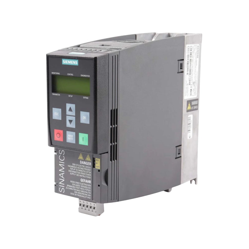 Módulo de motor único Siemens 6SL3210-1KE23-2AP1, 18,5 kW, 380-480 V AC para sistemas de acionamento de alto desempenho.