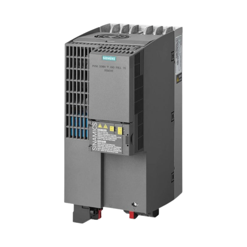Inversor Siemens 6SL3210-1KE23-8UB1 G120C compacto, 15 kW, 400 V, com funções de segurança integradas.