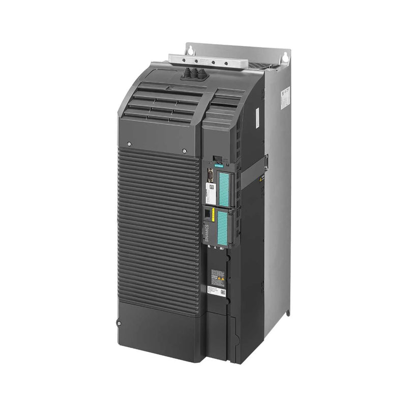 Inversor compacto Siemens 6SL3210-1KE32-1AF1, 22 kW, 400 V, para controle de motor industrial.