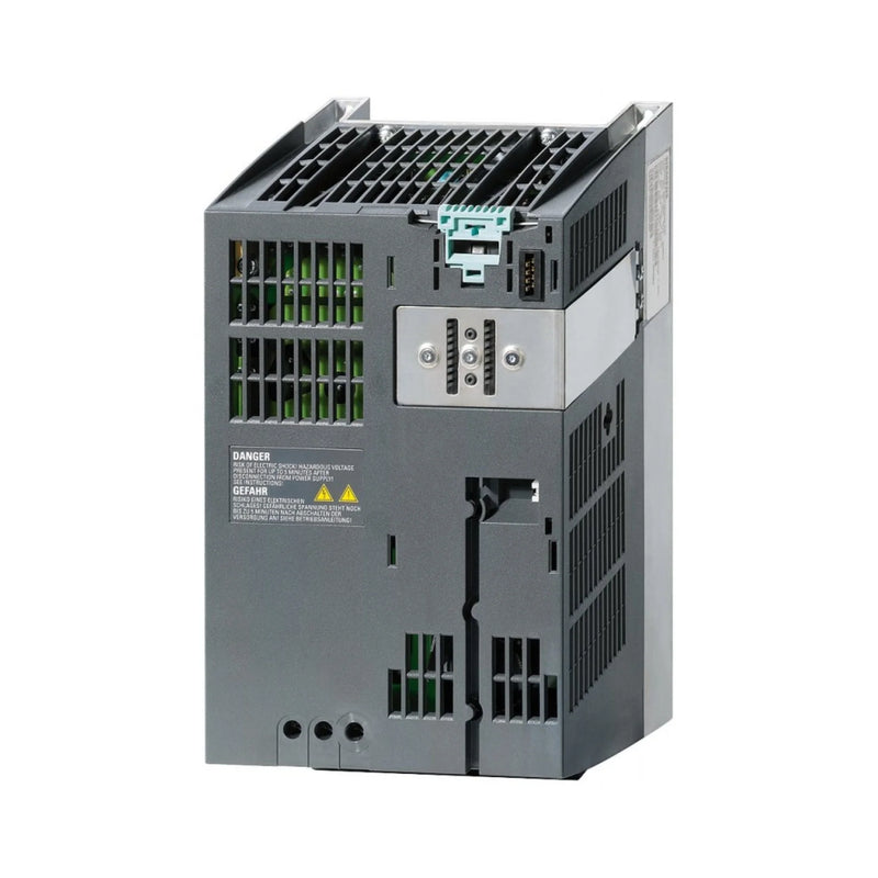 Módulo de potência Siemens 6SL3210-1SE17-7AA0, 5.5 kW, 400 V, 12 A, para controle de motores industriais.
