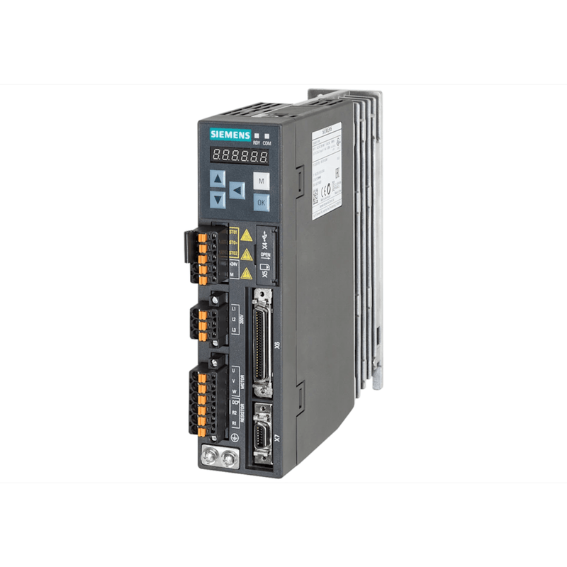 Módulo de potência Siemens 6SL3210-5FB10-1UF0 SINAMICS S120 Booksize para controle de motores industriais.