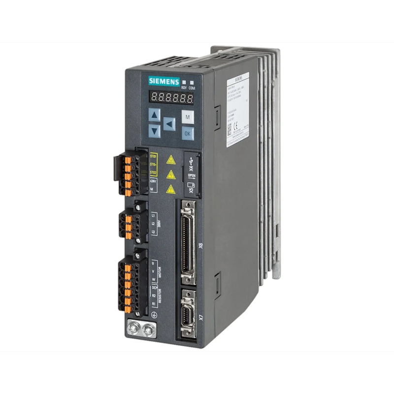 Módulo de potência Siemens 6SL3210-5FB10-4UA1, 37 kW, Booksize com chopper de frenagem integrado.
