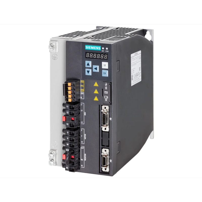 Módulo de potência Siemens 6SL3210-5FB12-0UF0, 7,5 kW, 400 V, para controle de motores industriais.