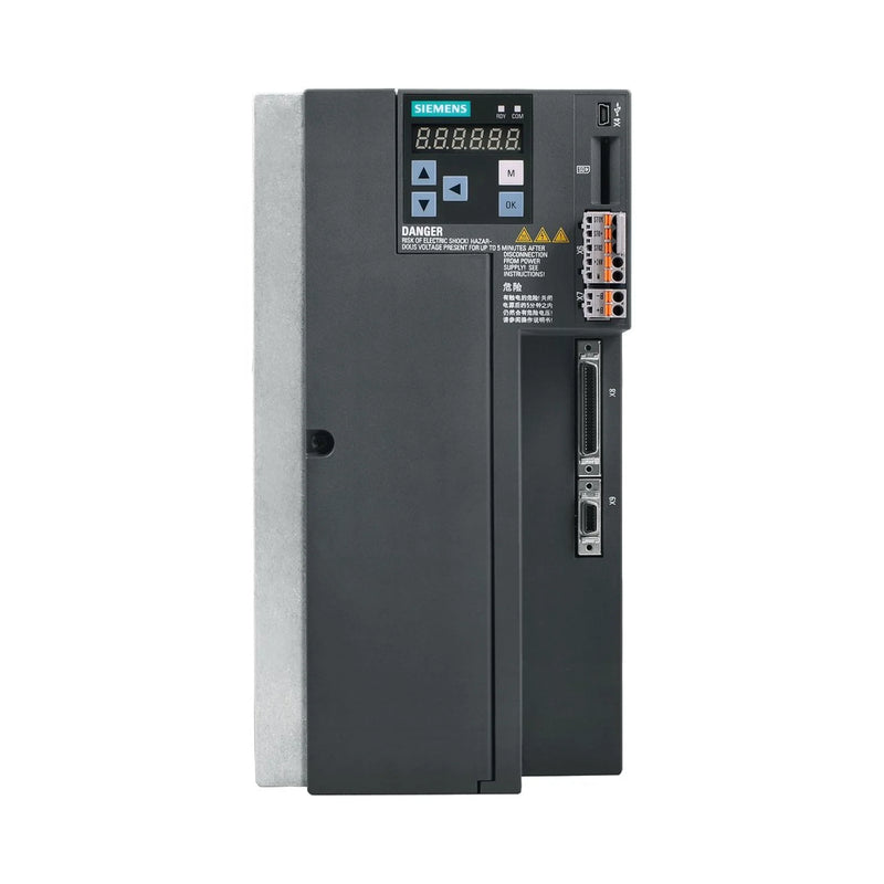 Módulo de potência Siemens 6SL3210-5FE17-0UA0 SINAMICS S120, 400 V, 17 A, para controle de motor industrial.