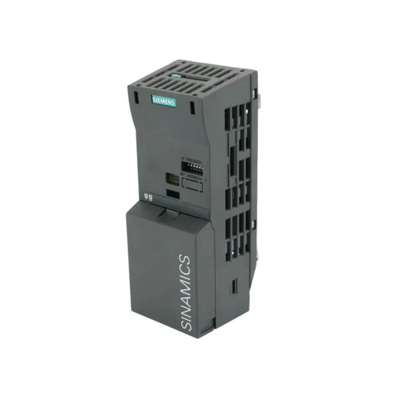 Unidade de controle Siemens 6SL3244-0BA20-1BA0 para SINAMICS G120 com PROFINET e controle avançado de motores.