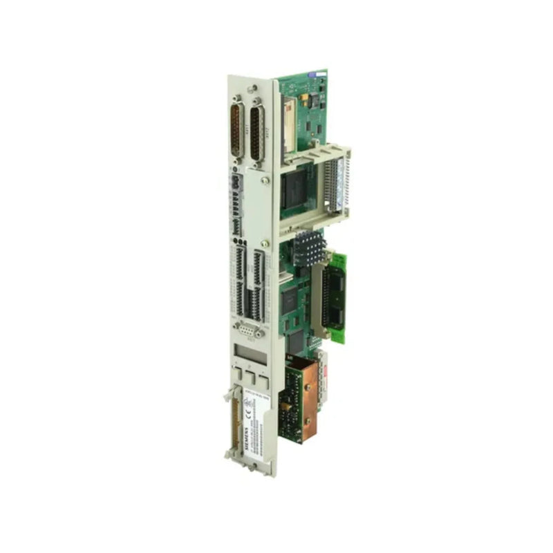 Módulo de controle de 2 eixos Siemens 6SN1118-0NJ01-0AA0 para CNC e sistemas de automação industrial.