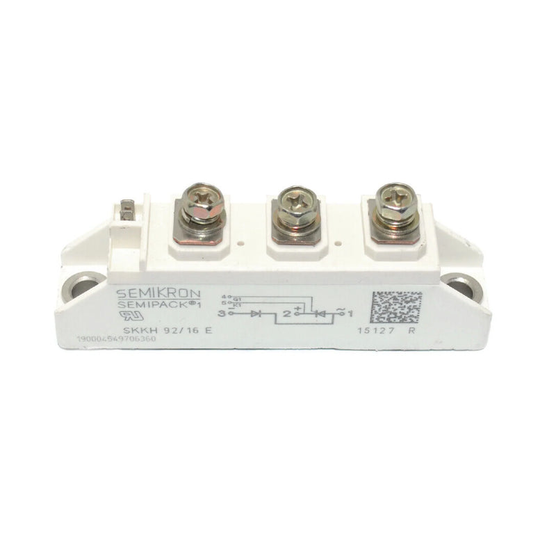 Módulo tiristor diodo Semikron SKKH 92/16E 92A 1600V SEMIPACK 1 para controle de potência industrial