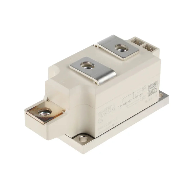 Módulo tiristor e diodo Semikron SKKT250/16E 250A 1600V em encapsulamento SEMIPACK 3 industrial