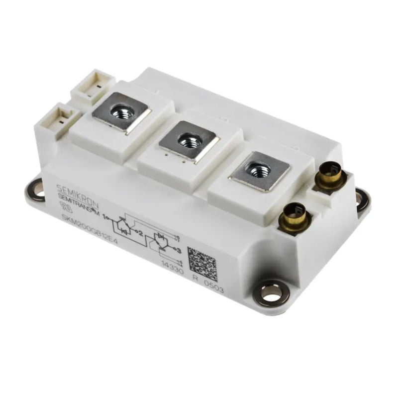 Módulo IGBT Semikron SKM200GB12E4 200A 1200V SEMITRANS 2 com diodo para inversores industriais