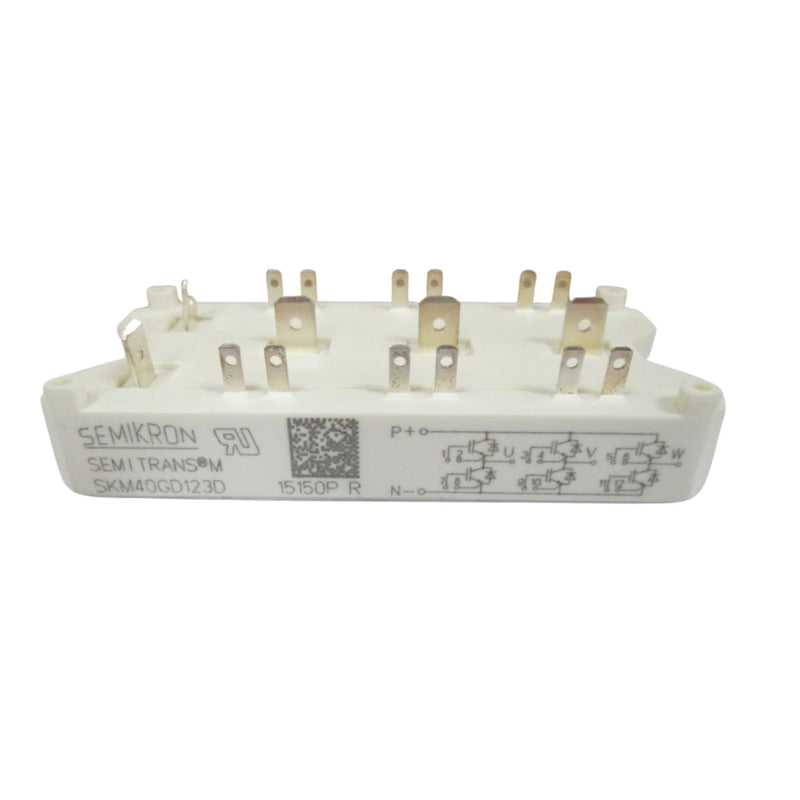 Módulo IGBT Semikron SKM40GD123D 40A 1200V SEMITRANS 1 com diodo para inversores industriais