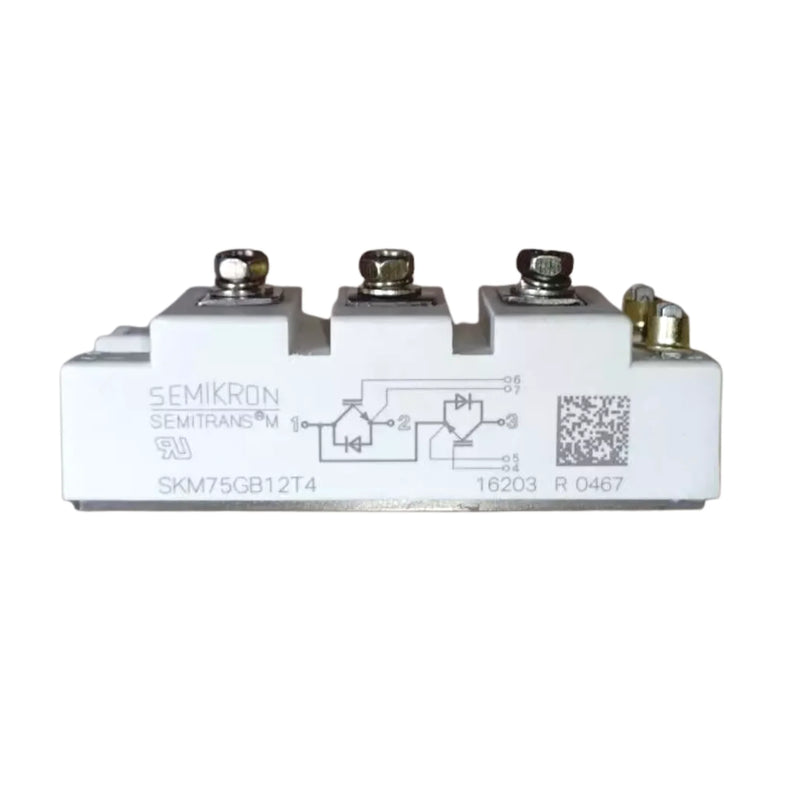Módulo IGBT Semikron SKM75GB12T4 75A 1200V SEMITRANS 2 para aplicações industriais