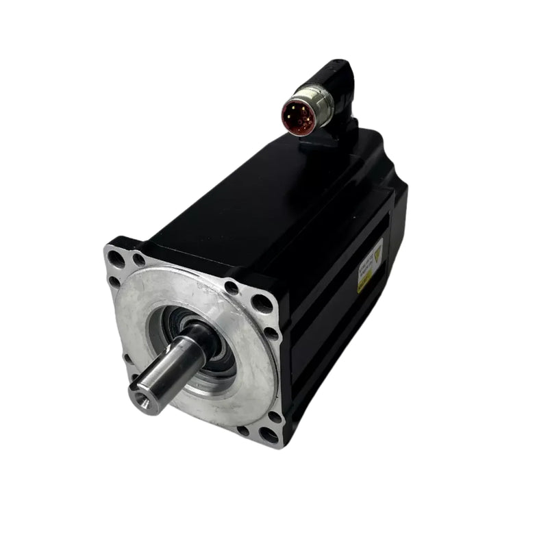 Servo Motor Allen-Bradley, 480V AC, 115mm, 4500 RPM, encoder único, eixo chaveta, integração industrial.
